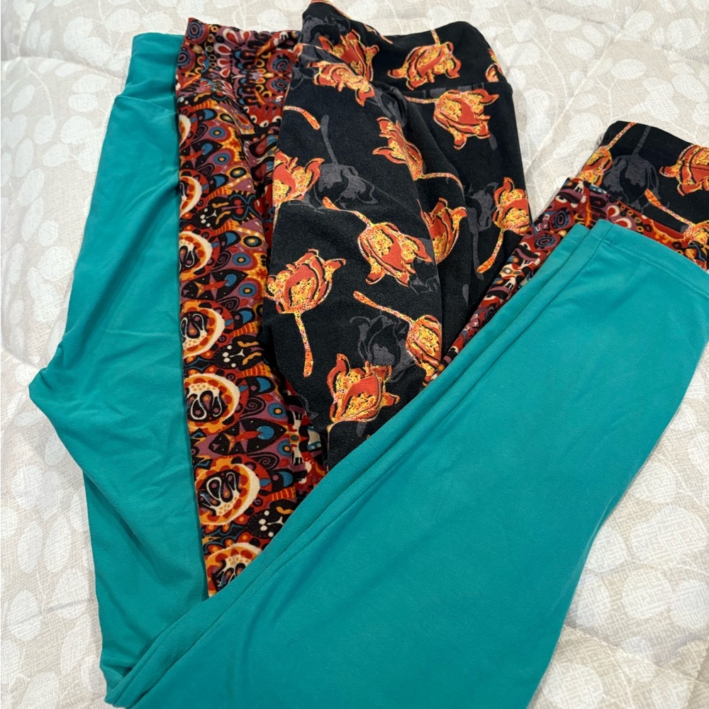LuLaRoe Three pair of  Leggings
